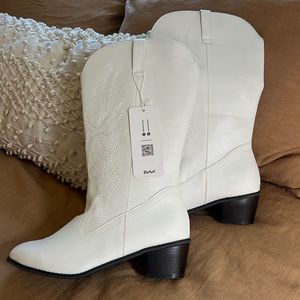 White cowboy boots